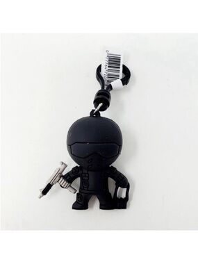 Gi-Joe Cartoon Snake Eyes Figural 3D Keychain Bag Clip Collector Toy Figure